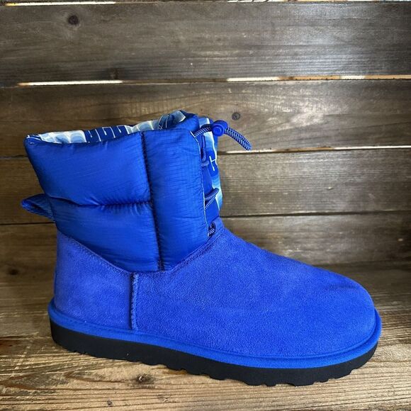 New $180 Womens UGG Classic Maxi Toggle‎ Blue Winter Boots Size 8 M - Picture 5 of 8
